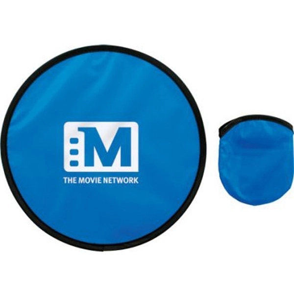 Blue color option for 10" Folding Flying Disk With Pouch