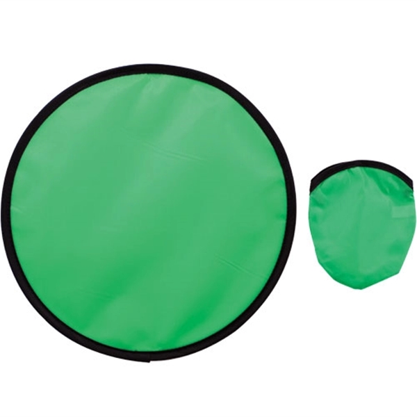 Green color option for 10" Folding Flying Disk With Pouch