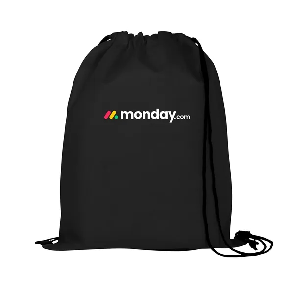 Black color option for Non Woven Drawstring Backpack  Full Color