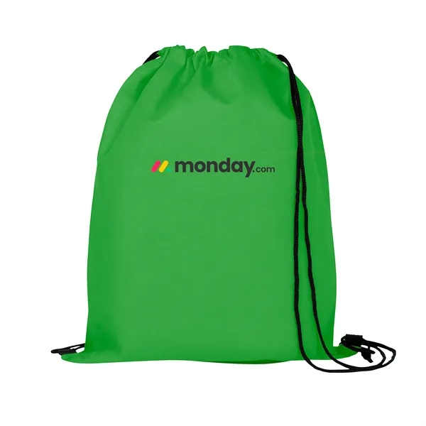 Green color option for Non Woven Drawstring Backpack  Full Color