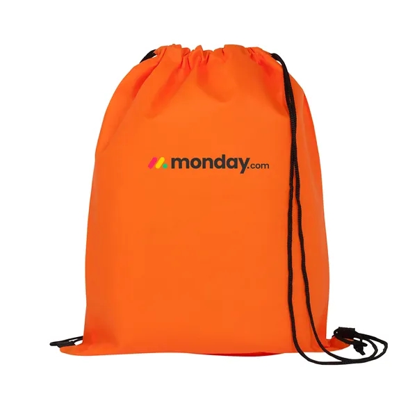 Orange color option for Non Woven Drawstring Backpack  Full Color