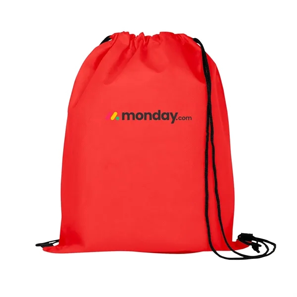 Red color option for Non Woven Drawstring Backpack  Full Color