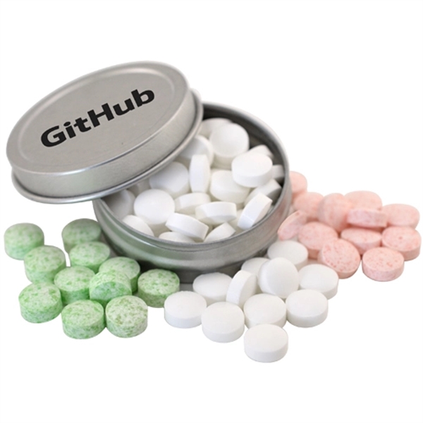 Silver color option for Mints In A Flat Top Tin