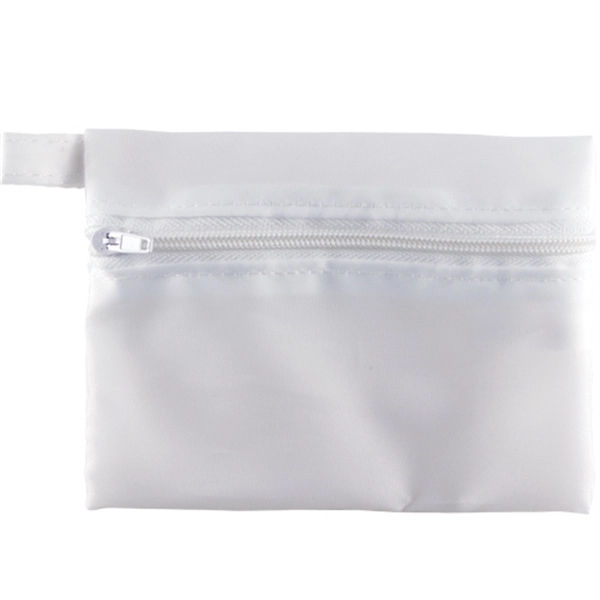 White color option for Zippered Bag With Keychain Loop