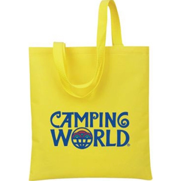 Bright Yellow color option for Color Polyester Tote Bag