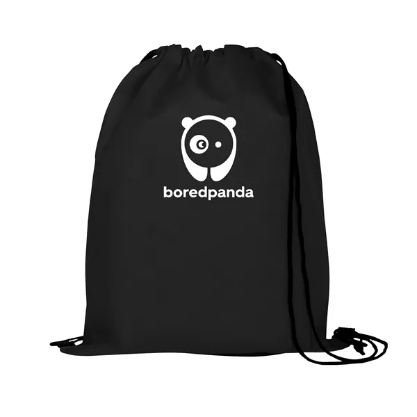 Black color option for Non Woven Drawstring Backpack 80 Gsm