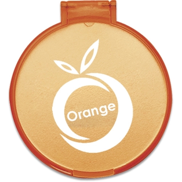 Translucent Orange color option for Folding Compact Mirror