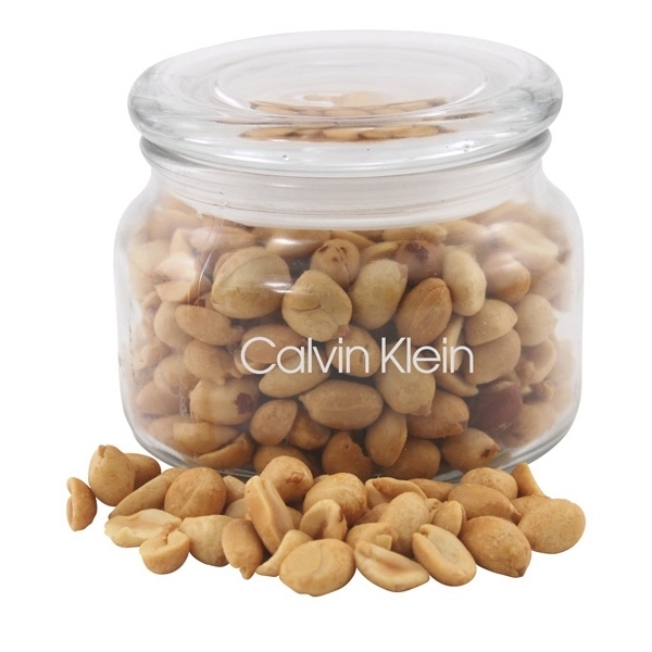 Clear color option for Peanuts In A Glass Jar With Lid
