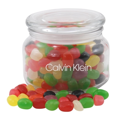 Main photo of Jelly Beans Candy In A Glass Jar With Lid