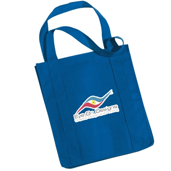 Blue color option for Grocery Non Woven Tote Bag Full Color 80 Gsm