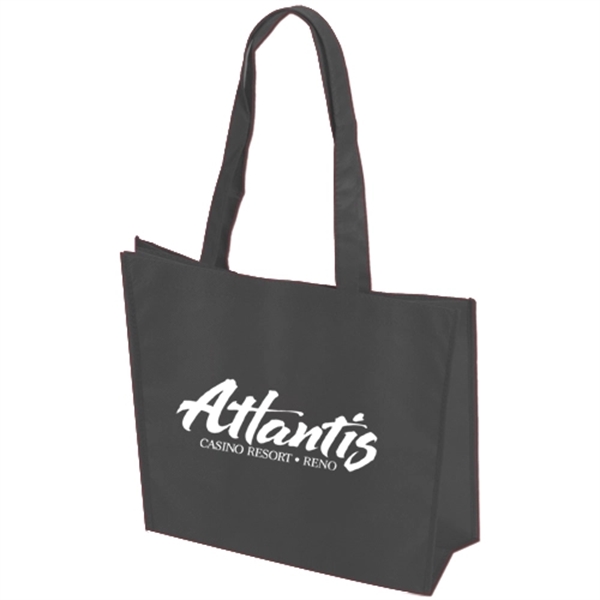 Black color option for Large Non Woven Tote With 28" Straps 80 Gsm