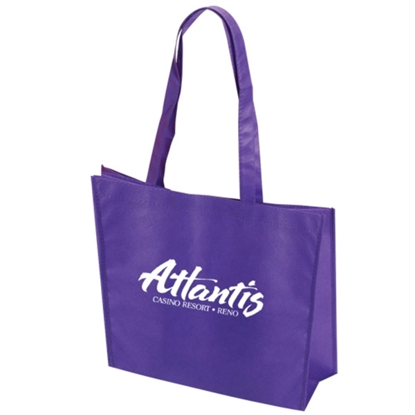 Purple color option for Large Non Woven Tote With 28" Straps 80 Gsm