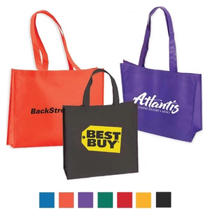 Photo of Large Non Woven Tote With 28" Straps 80 Gsm