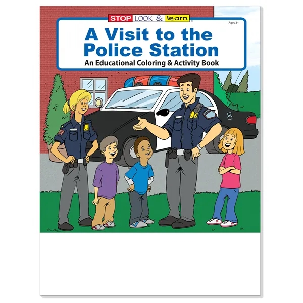 A Visit To The Police Station color option for Coloring Book: My Visit With Police Officer