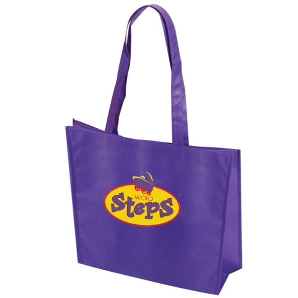 Purple color option for Large Non Woven Tote With 28" Straps  Full Color