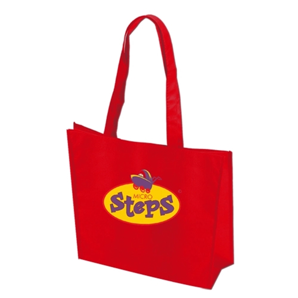 Red color option for Large Non Woven Tote With 28" Straps  Full Color