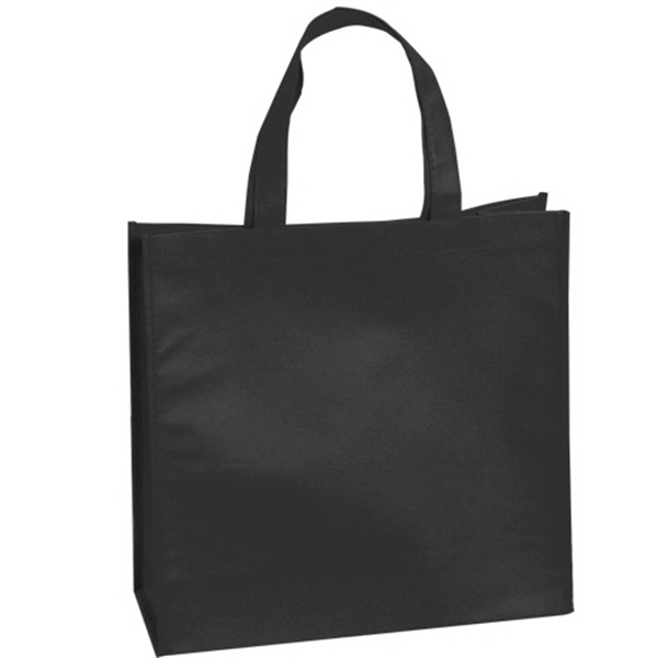 Black color option for Large Non Woven Tote Bag With 18" Straps