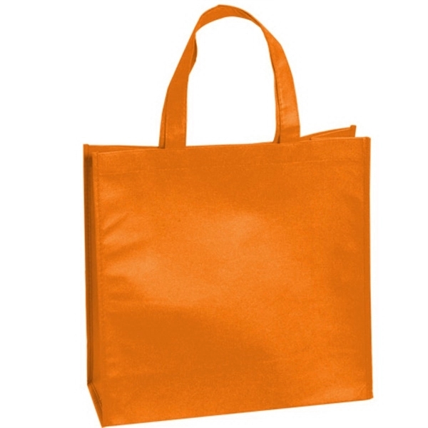 Orange color option for Large Non Woven Tote Bag With 18" Straps
