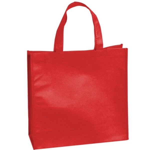 Red color option for Large Non Woven Tote Bag With 18" Straps