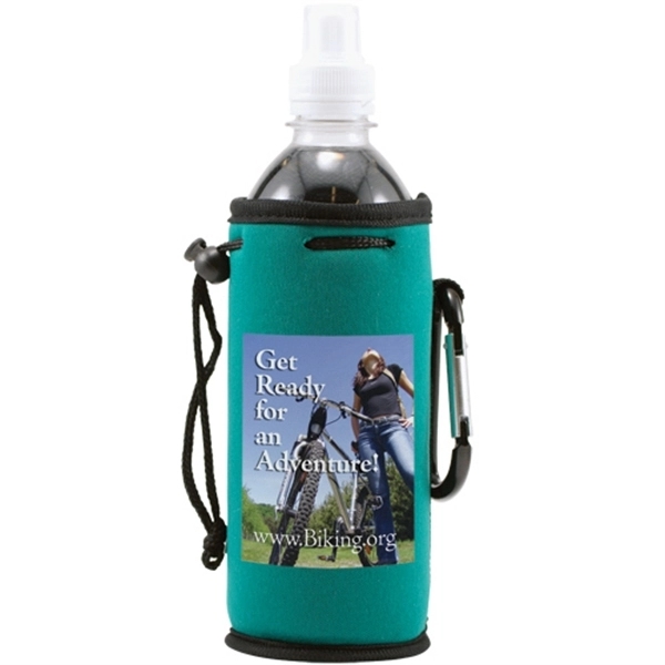Green color option for Neoprene Single Bottle And Tall Can Cooler   Full Color