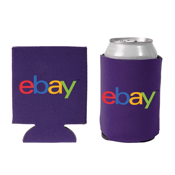 Purple color option for Collapsible Can Cooler  Full Color Imprint