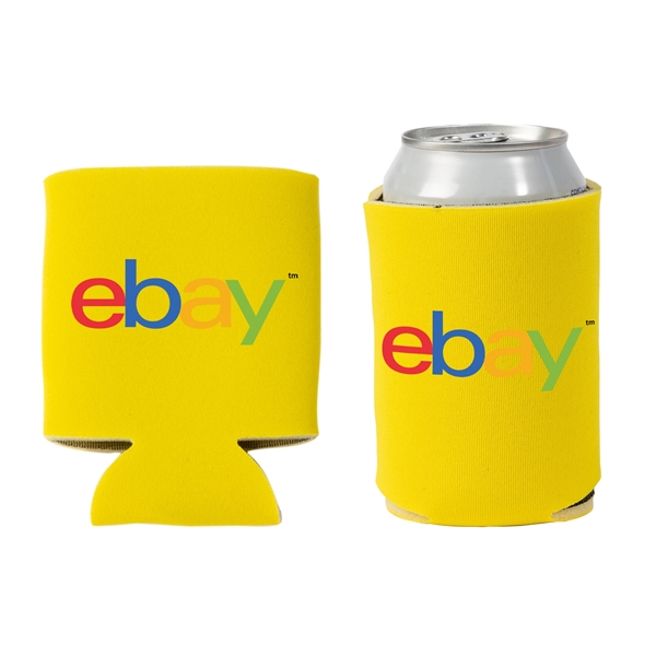Yellow color option for Collapsible Can Cooler  Full Color Imprint