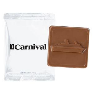 Photo of 2" X 2" Chocolate Square In Wrapper
