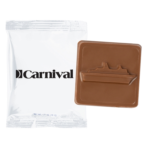 Main photo of 2" X 2" Chocolate Square In Wrapper