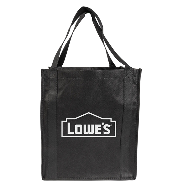 Black color option for Grocery Non Woven Tote Bag With 20" Straps 80 Gsm