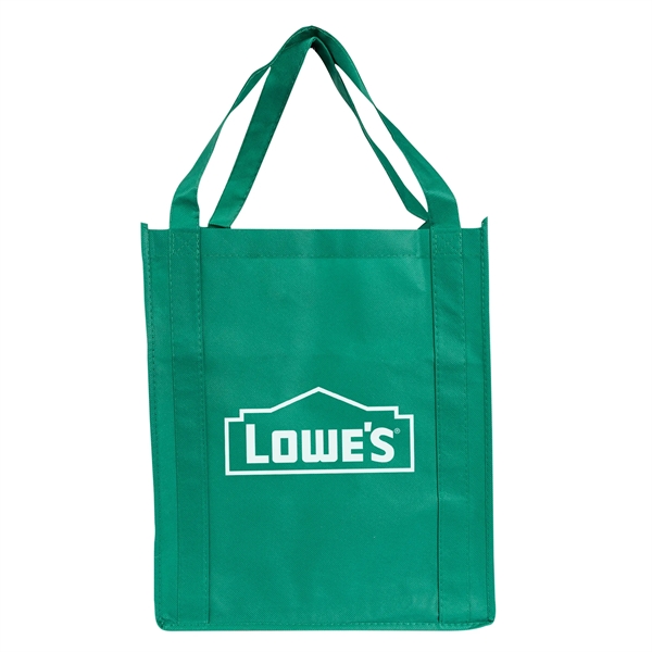 Green color option for Grocery Non Woven Tote Bag With 20" Straps 80 Gsm