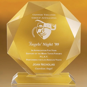 Photo of Octagon Shaped Flat Plaque 7 3/4"