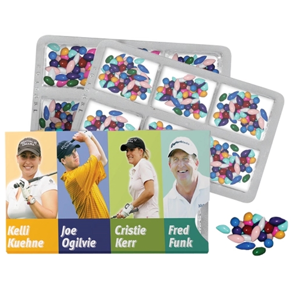 White color option for Chocolate Sunflower Seeds In A Blister Pack With Sleeve