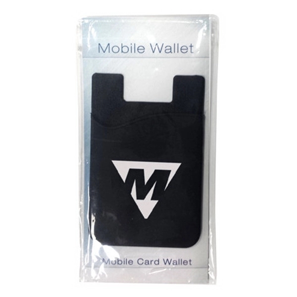 Black color option for Silicone Smartphone Wallet With Stock Info Card