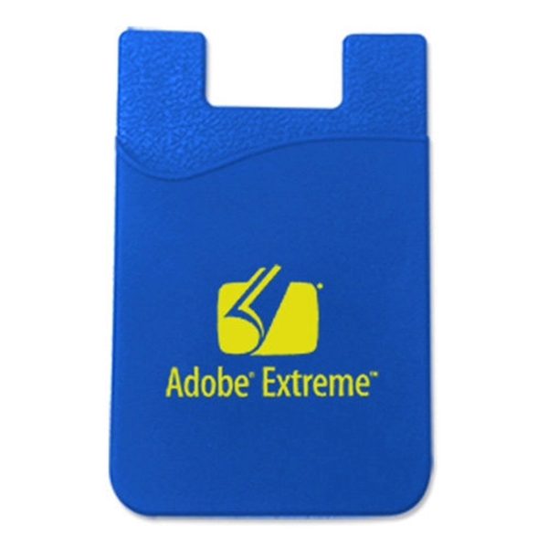 Blue color option for Silicone Smartphone Wallet With Stock Info Card