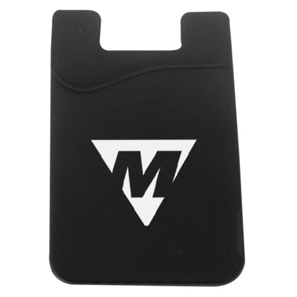 Black color option for Silicone Smartphone Wallet With Custom Billboard