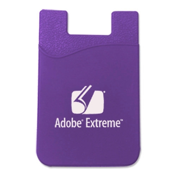 Purple color option for Silicone Smartphone Wallet With Custom Billboard