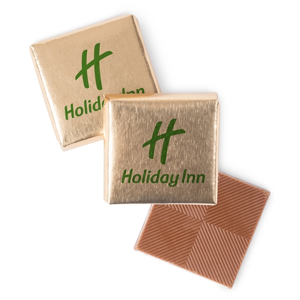 Gold color option for Chocolate Foiled Squares