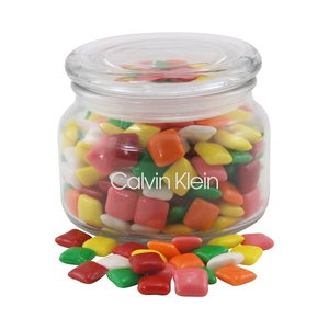 Photo of Mini Chicklets Gum In A Glass Jar With Lid
