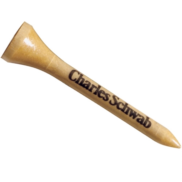 Natural color option for Biodegradable Wood Golf Tees   2 3/4"