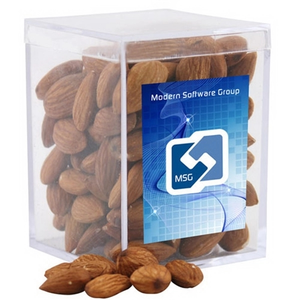 Photo of Almonds In A Clear Acrylic Square Box