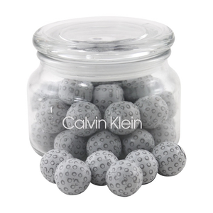 Photo of Chocolate Golf Balls In A Glass Jar With Lid