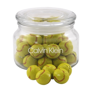 Photo of Chocolate Tennis Balls In A Glass Jar With Lid