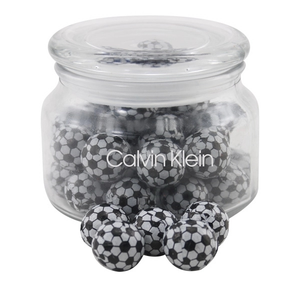 Photo of Chocolate Soccer Balls In A Glass Jar With Lid