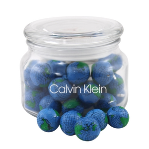 Photo of Chocolate Globes In A Glass Jar With Lid