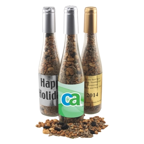 Photo of 11" Champagne Bottle With Trail Mix
