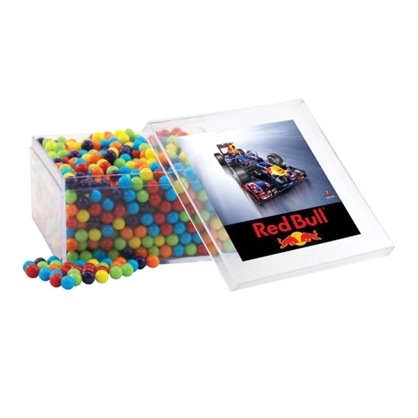Clear color option for Mini Jawbreakers In A Clear Acrylic Large Box