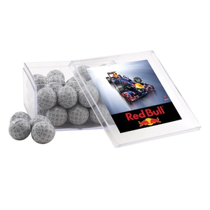 Photo of Chocolate Golf Balls In A Clear Acrylic Large Box