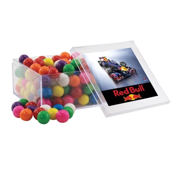 Clear color option for Gumballs In A Clear Acrylic Large Box