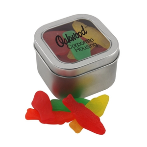 Photo of Large Tin With Window Lid And Swedish Fish