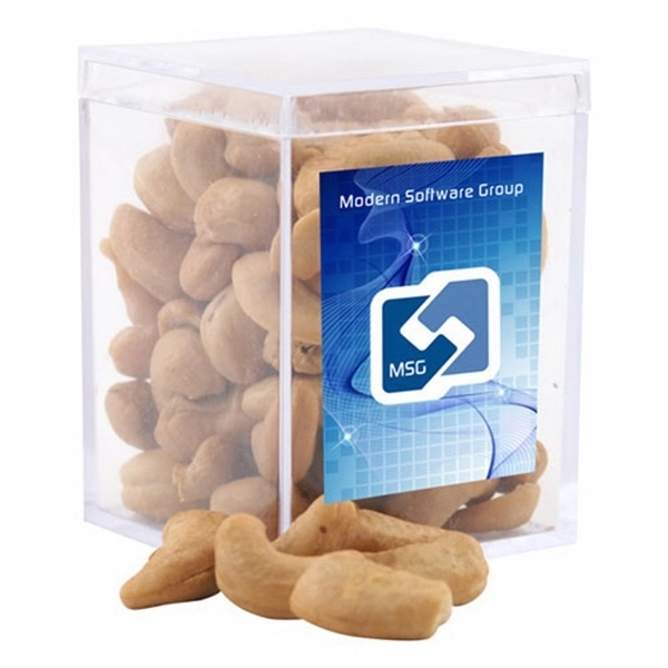 Clear color option for Cashews In A Clear Acrylic Square Box